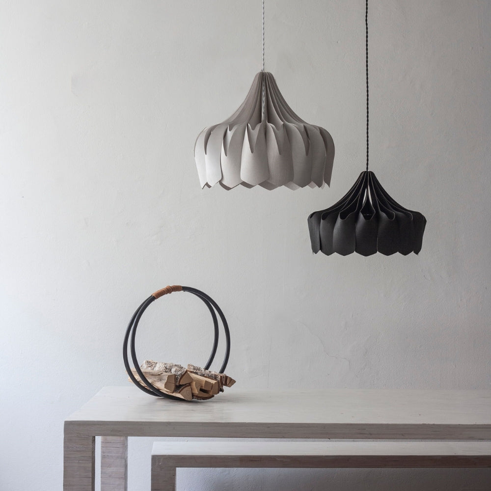 Pilke Pioni Small Pendant Black – from Amos Lighting + Home