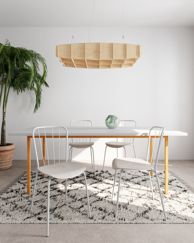 Pilke Ristikko 95 Bar Pendant Birch – from Amos Lighting + Home