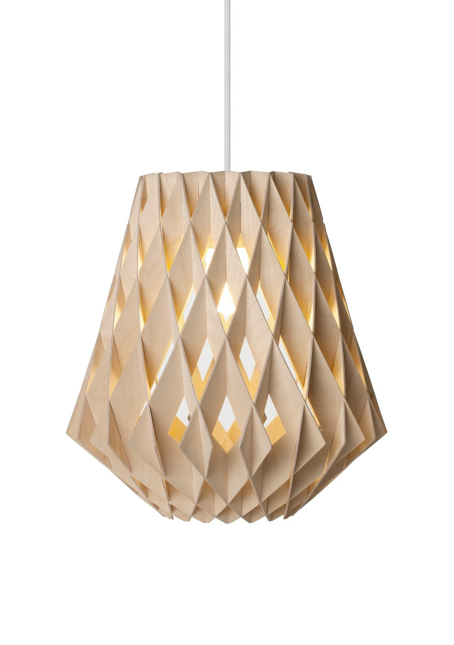 Pilke Signature 28 Pendant Birch – from Amos Lighting + Home
