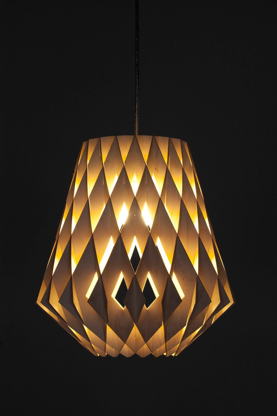Pilke Signature 28 Pendant Birch – from Amos Lighting + Home