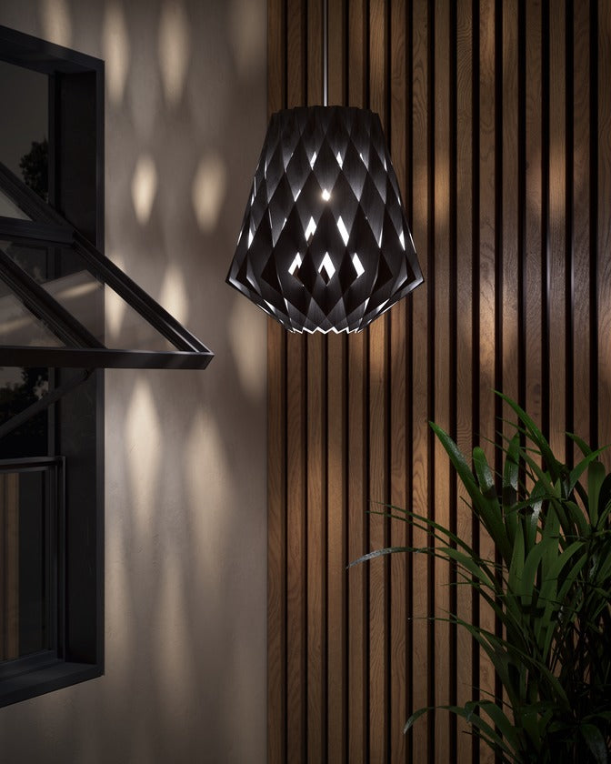 Pilke Signature 28 Pendant Black – from Amos Lighting + Home