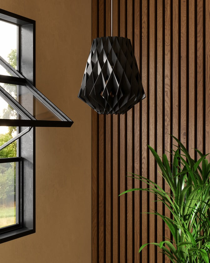 Pilke Signature 28 Pendant Black – from Amos Lighting + Home