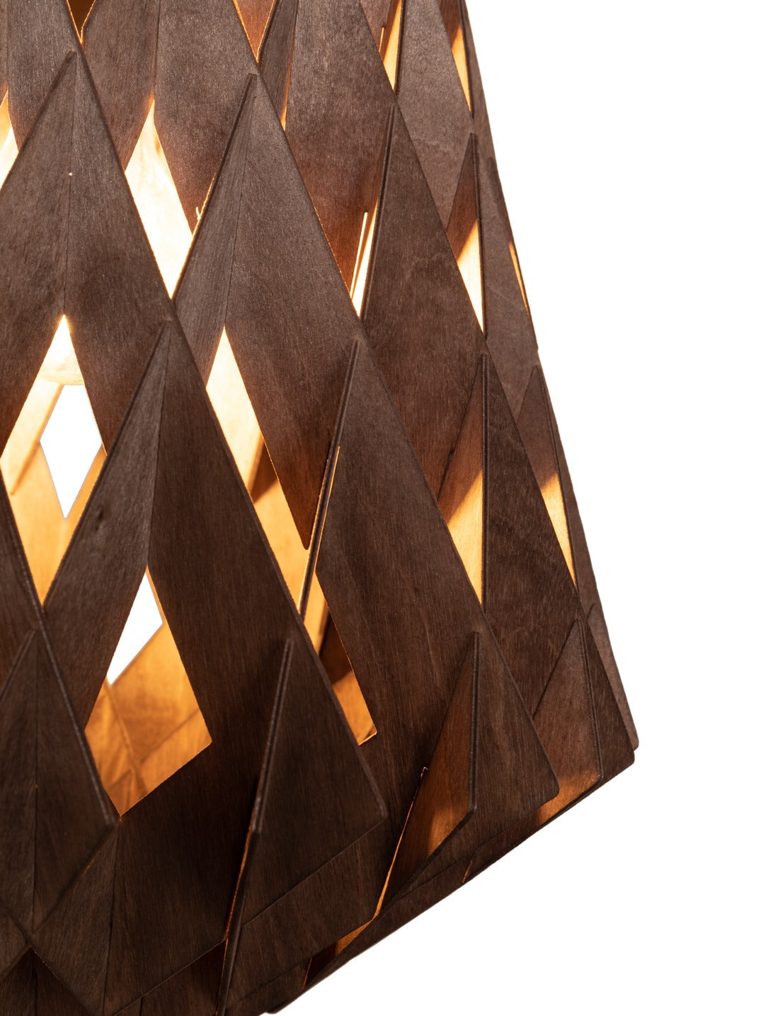 Pilke Signature 28 Pendant Walnut – from Amos Lighting + Home