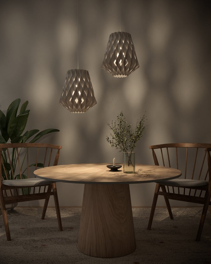 Pilke Signature 28 Pendant White – from Amos Lighting + Home