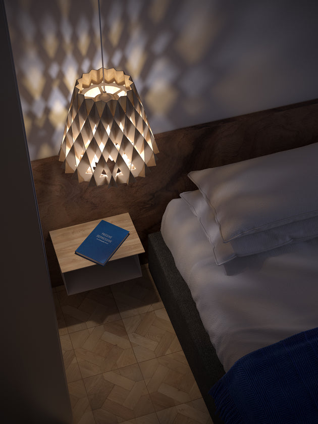 Pilke Signature 36 Pendant Birch – from Amos Lighting + Home