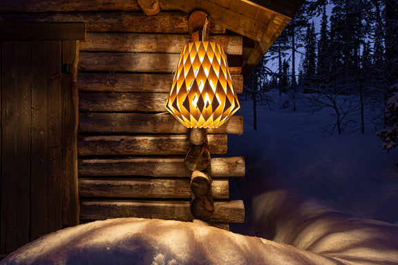 Pilke Signature 36 Pendant Birch – from Amos Lighting + Home