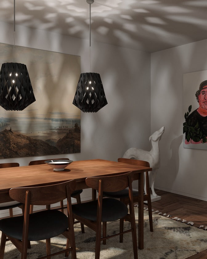 Pilke Signature 36 Pendant Black – from Amos Lighting + Home