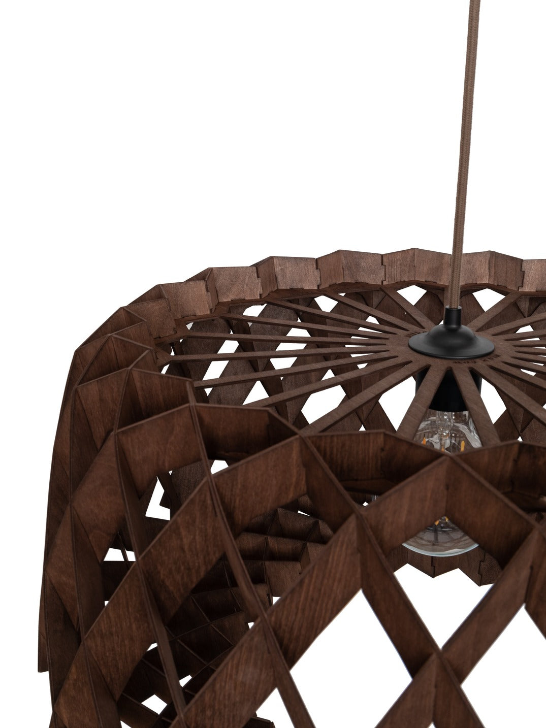 Pilke Signature 60 Pendant Walnut – from Amos Lighting + Home