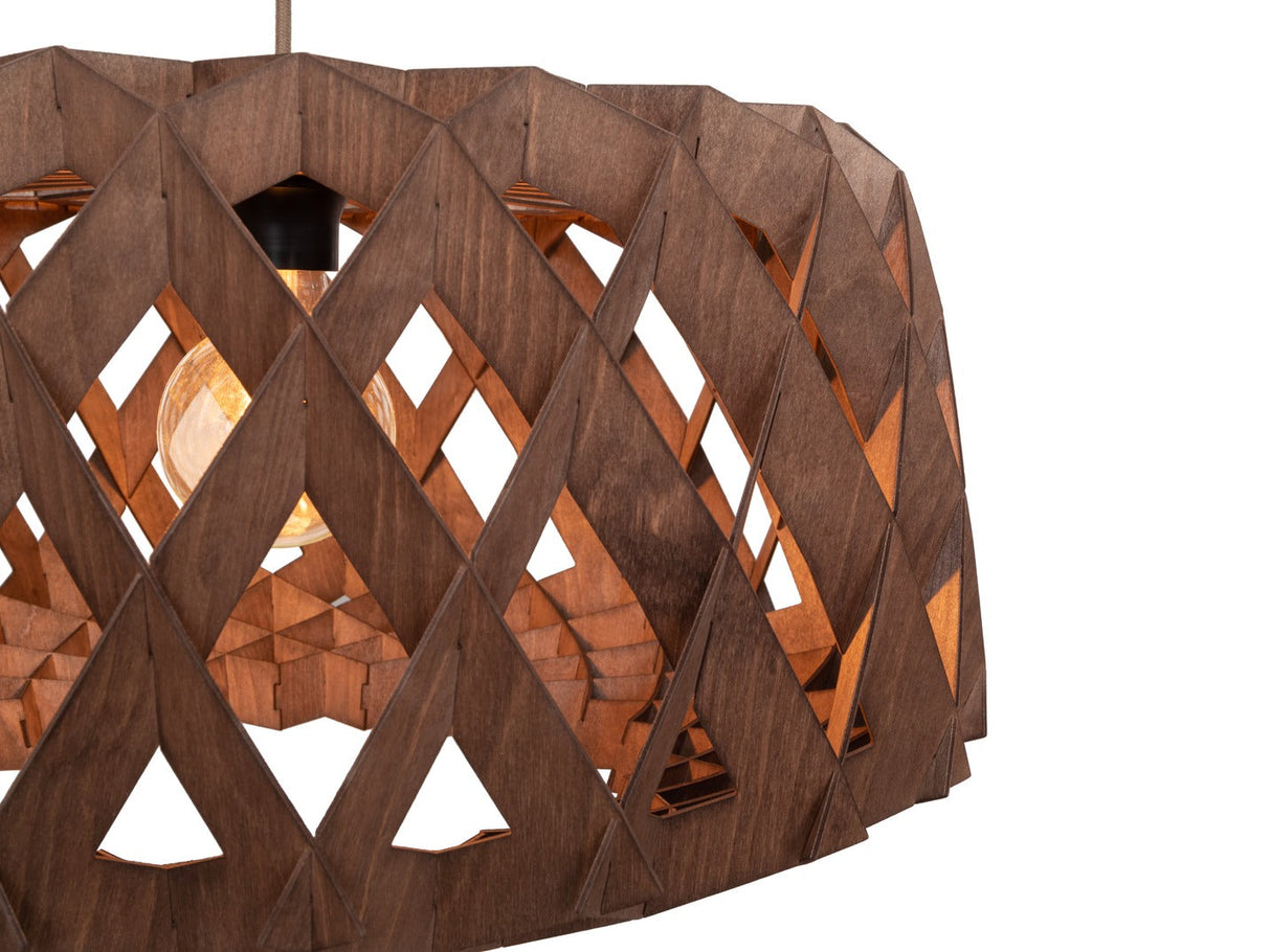 Pilke Signature 60 Pendant Walnut – from Amos Lighting + Home