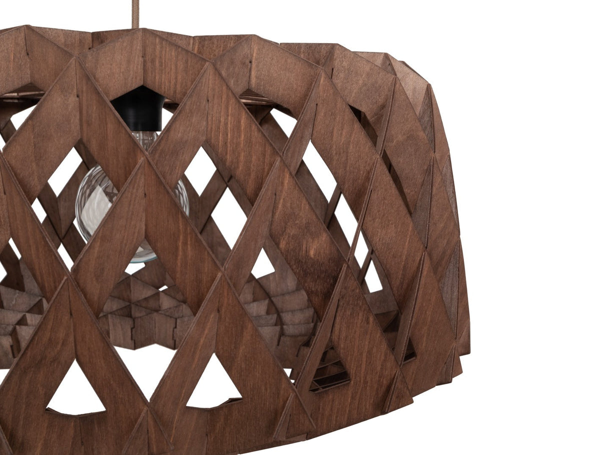 Pilke Signature 60 Pendant Walnut – from Amos Lighting + Home