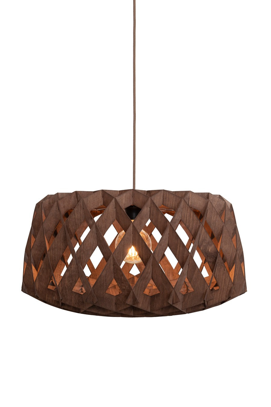 Pilke Signature 60 Pendant Walnut – from Amos Lighting + Home