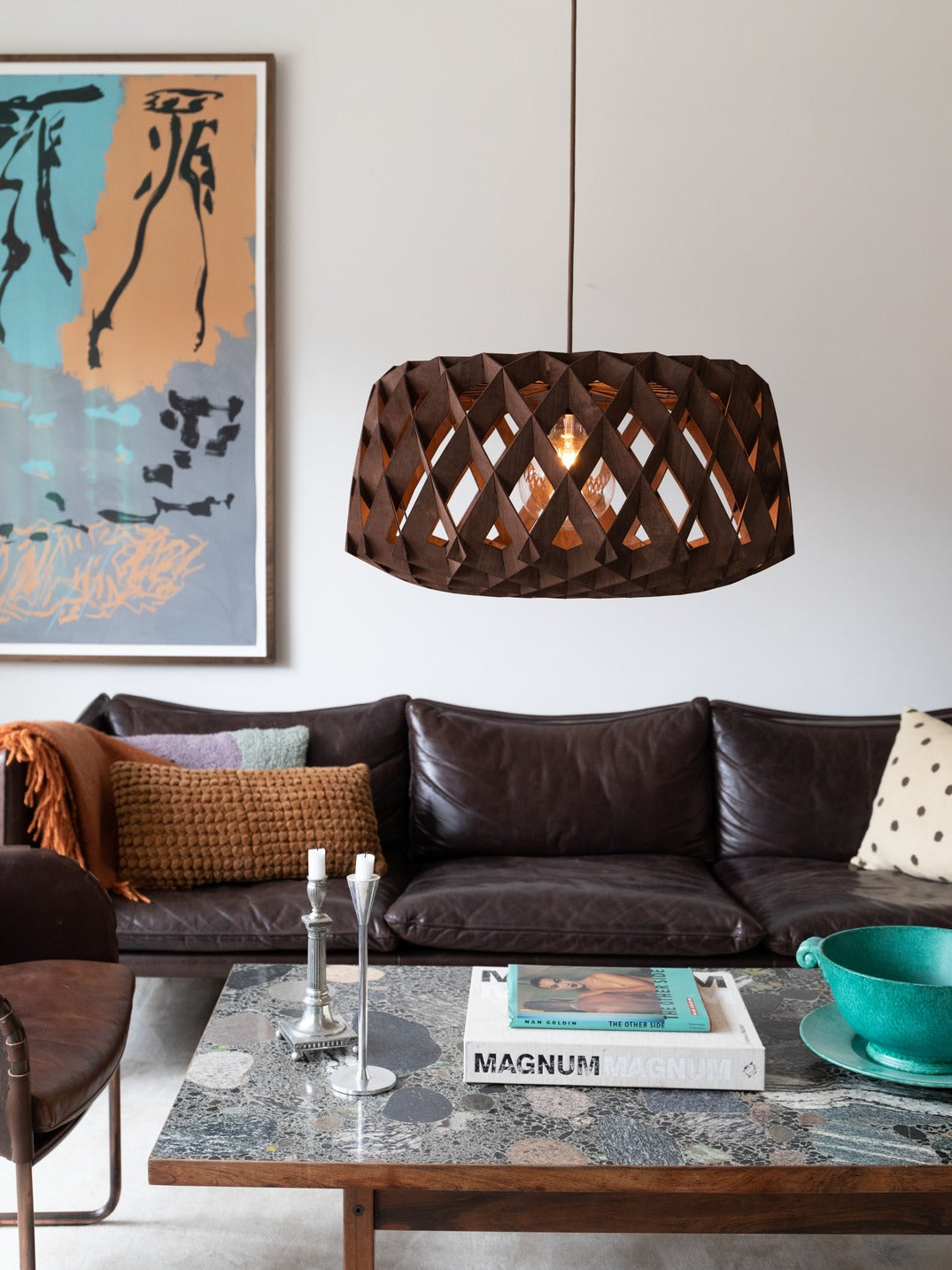 Pilke Signature 60 Pendant Walnut – from Amos Lighting + Home
