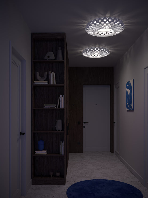 Pilke Signature 65 Plafond Ceiling or Wall Light Birch – from Amos Lighting + Home