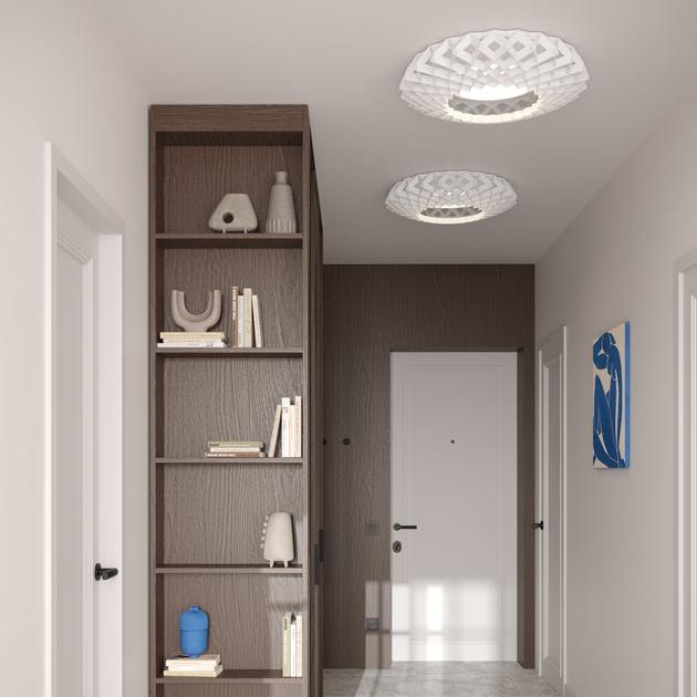 Pilke Signature 65 Plafond Ceiling or Wall Light White – from Amos Lighting + Home