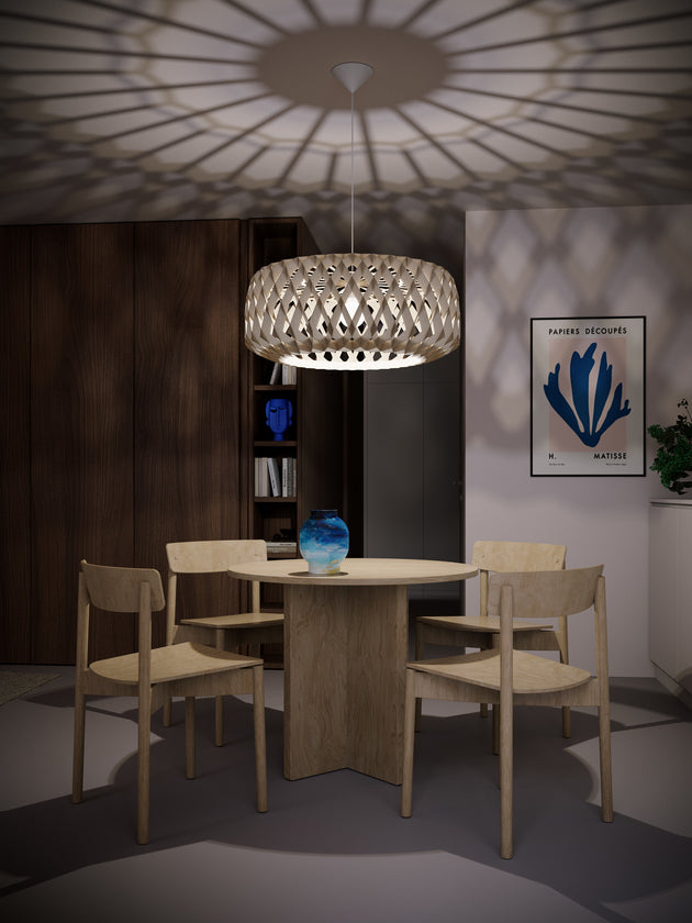 Pilke Signature 80 Pendant Birch – from Amos Lighting + Home