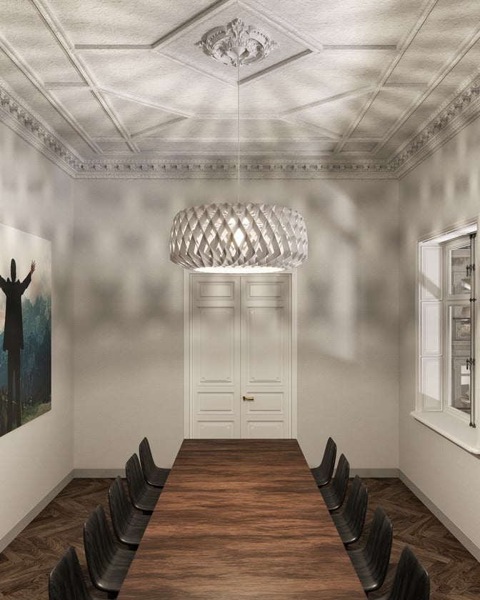 Pilke Signature 80 Pendant White – from Amos Lighting + Home