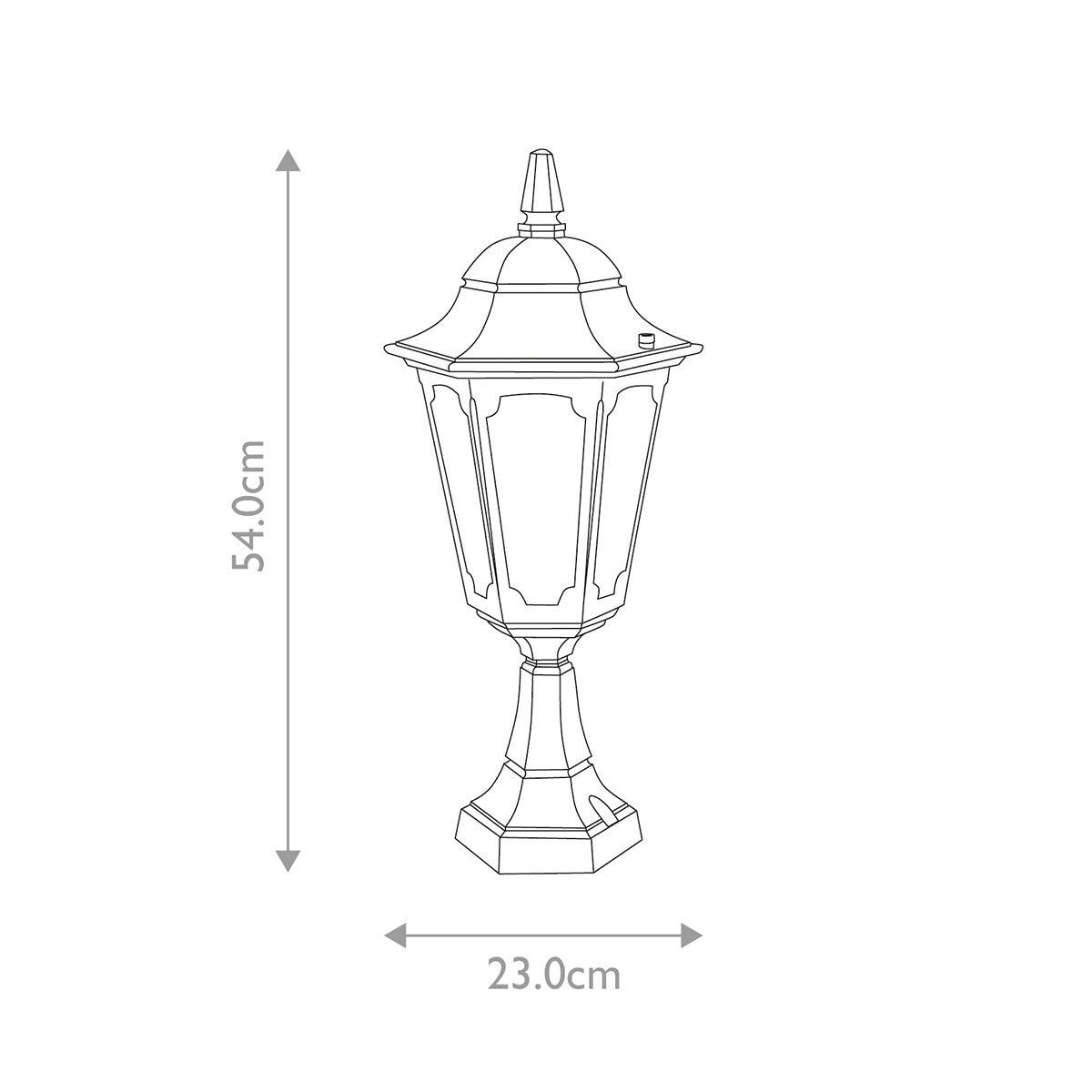 Elstead Parish 1 Light Pedestal Lantern