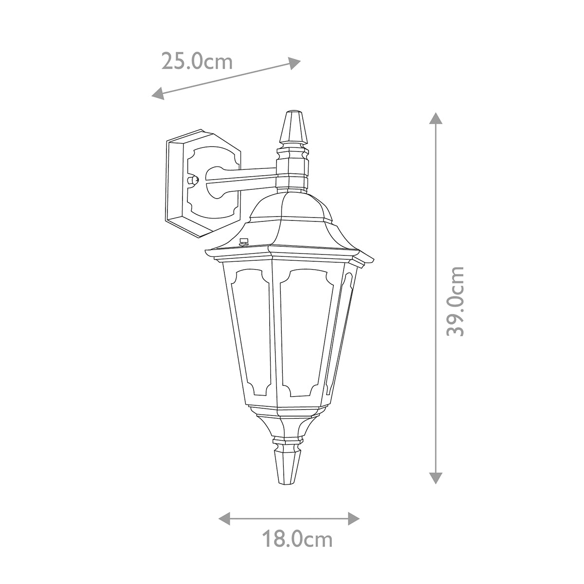 Elstead Parish Mini 1 Light Down Wall Lantern