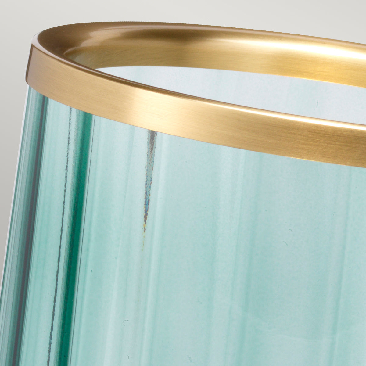 Quintiesse Arno Table Lamp Green & Aged Brass – from Amos Lighting + Home