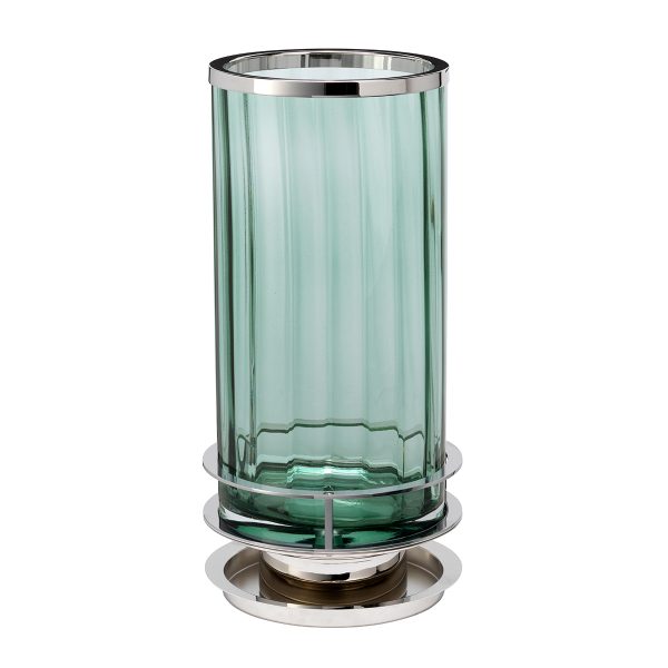 Quintiesse Arno Table Lamp Green & Polished Nickel – from Amos Lighting + Home