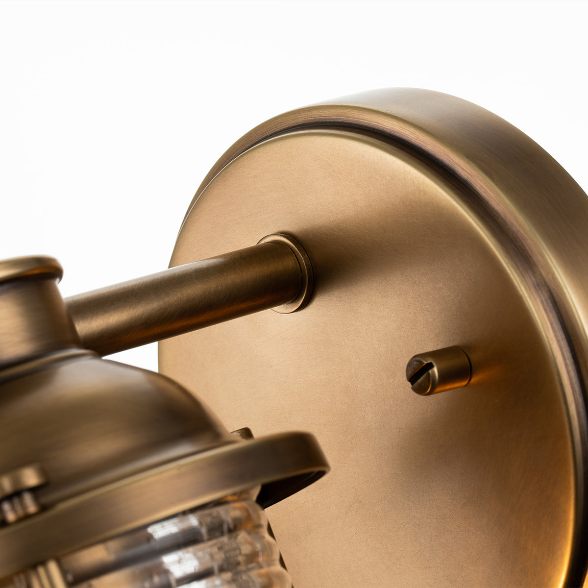 Quintiesse Ashlandbay Bathroom Wall Light Natural Brass IP44 – from Amos Lighting + Home