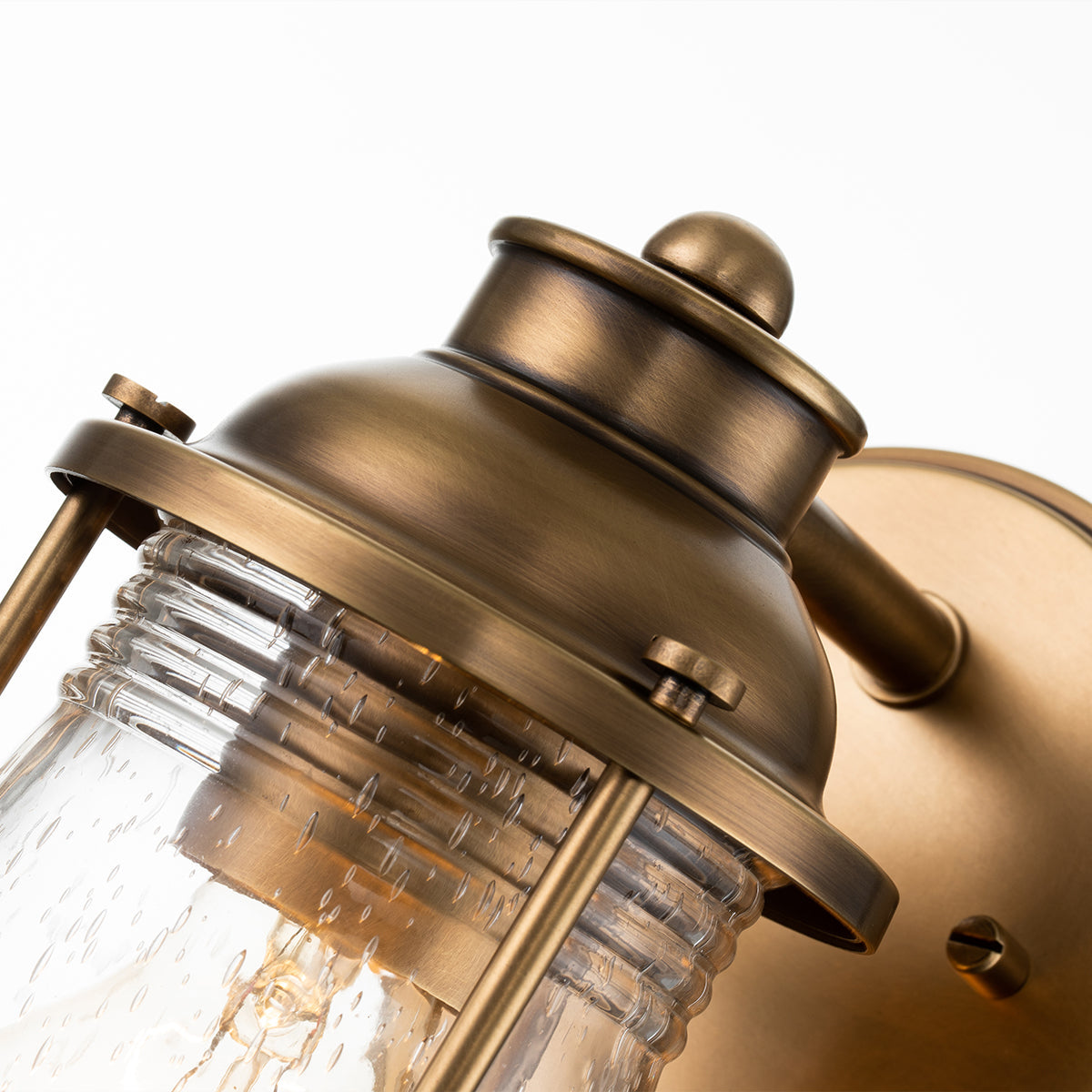 Quintiesse Ashlandbay Bathroom Wall Light Natural Brass IP44 – from Amos Lighting + Home