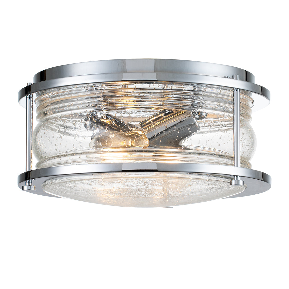 Quintiesse Ashlandbay Flush Mounted Bathroom Polished Chrome IP44 – from Amos Lighting + Home