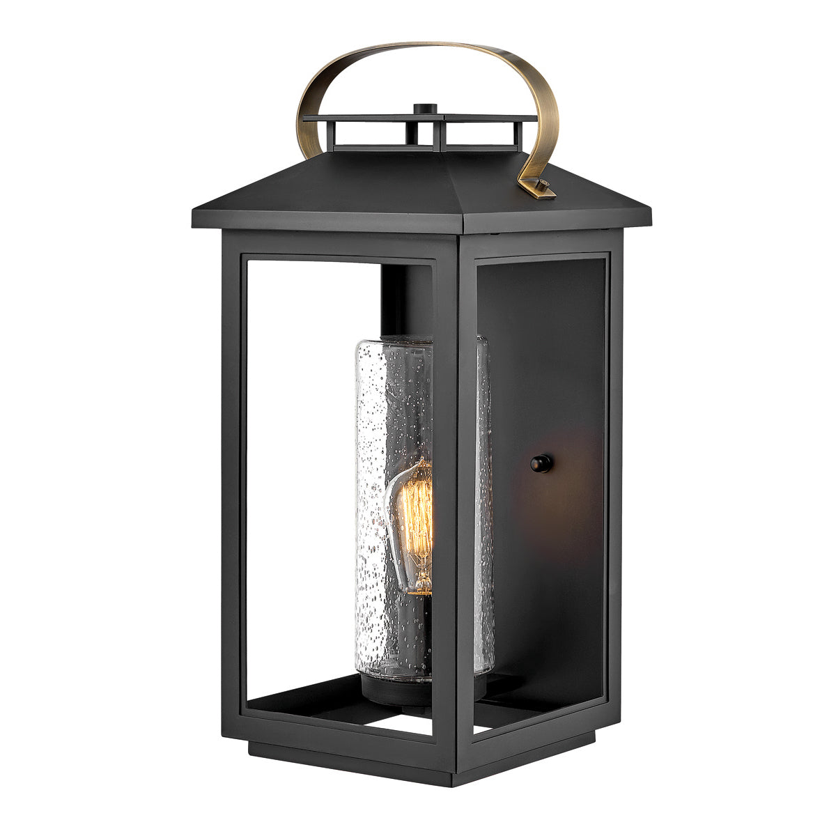 Quintiesse Atwater Large Wall Lantern, Black IP44 – from Amos Lighting + Home