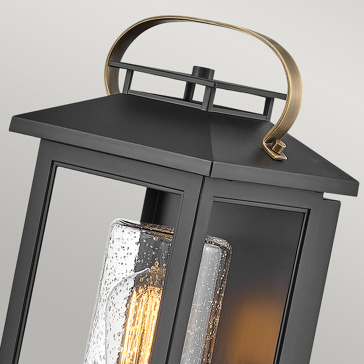 Quintiesse Atwater Small Wall Lantern, Black IP44 – from Amos Lighting + Home