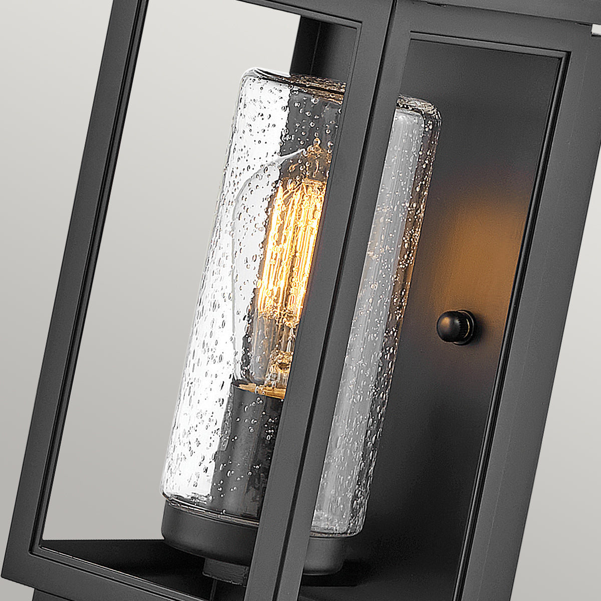 Quintiesse Atwater Small Wall Lantern, Black IP44 – from Amos Lighting + Home