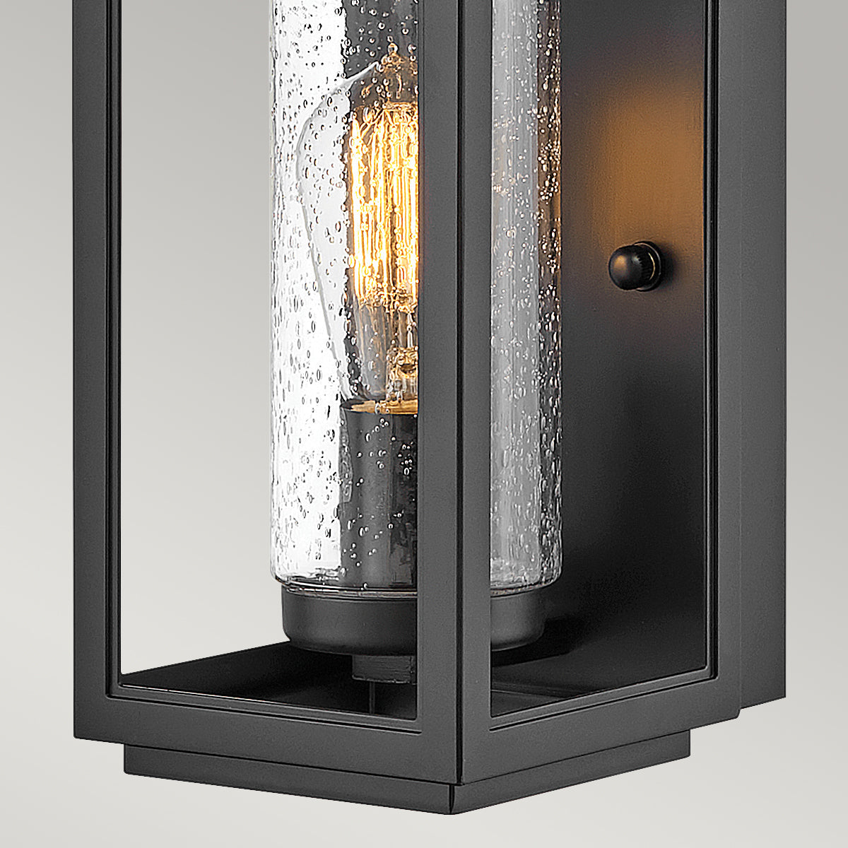 Quintiesse Atwater Small Wall Lantern, Black IP44 – from Amos Lighting + Home