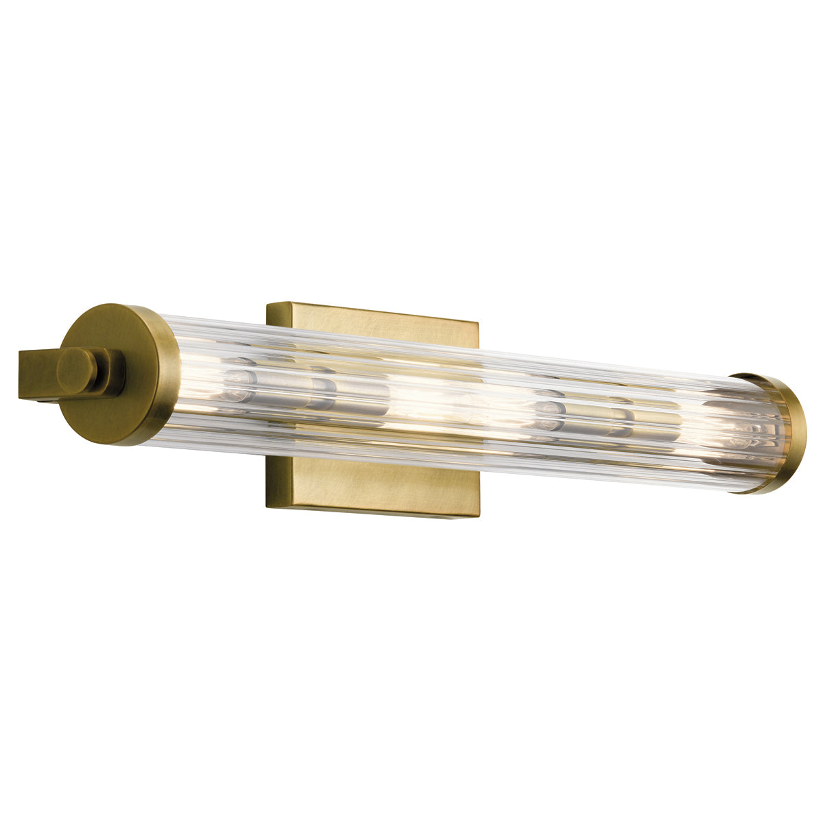 Quintiesse Azores 4 lt Bathroom Wall Light Natural Brass IP44 – from Amos Lighting + Home