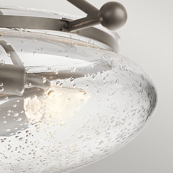 Quintiesse Belle 3 Light Semi-Flush Mount Olde Bronze – from Amos Lighting + Home