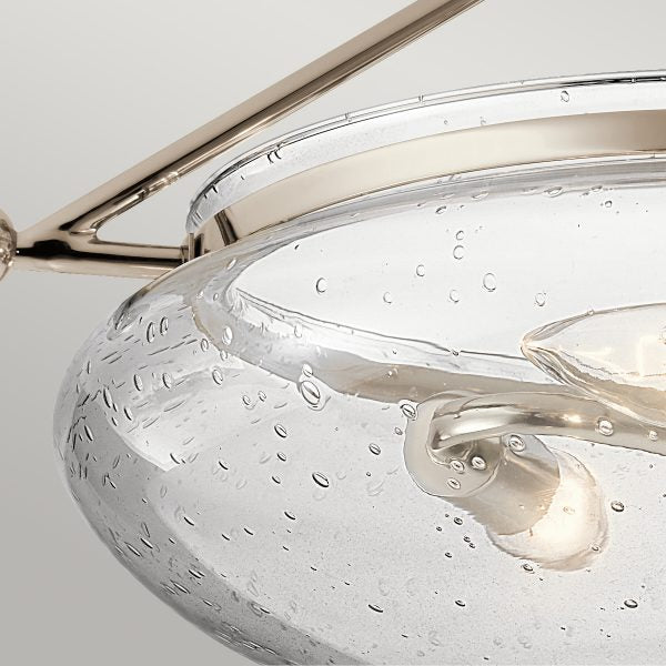 Quintiesse Belle 3 Light Semi-Flush Mount Polished Nickel – from Amos Lighting + Home