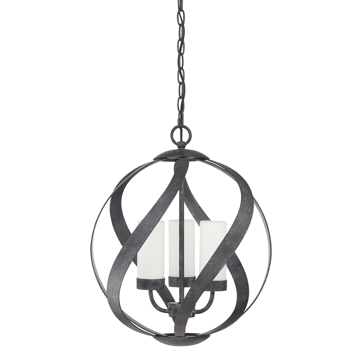Quintiesse Blacksmith 3 lt Ironwork Indoor/Outdoor Chandelier IP44 – from Amos Lighting + Home