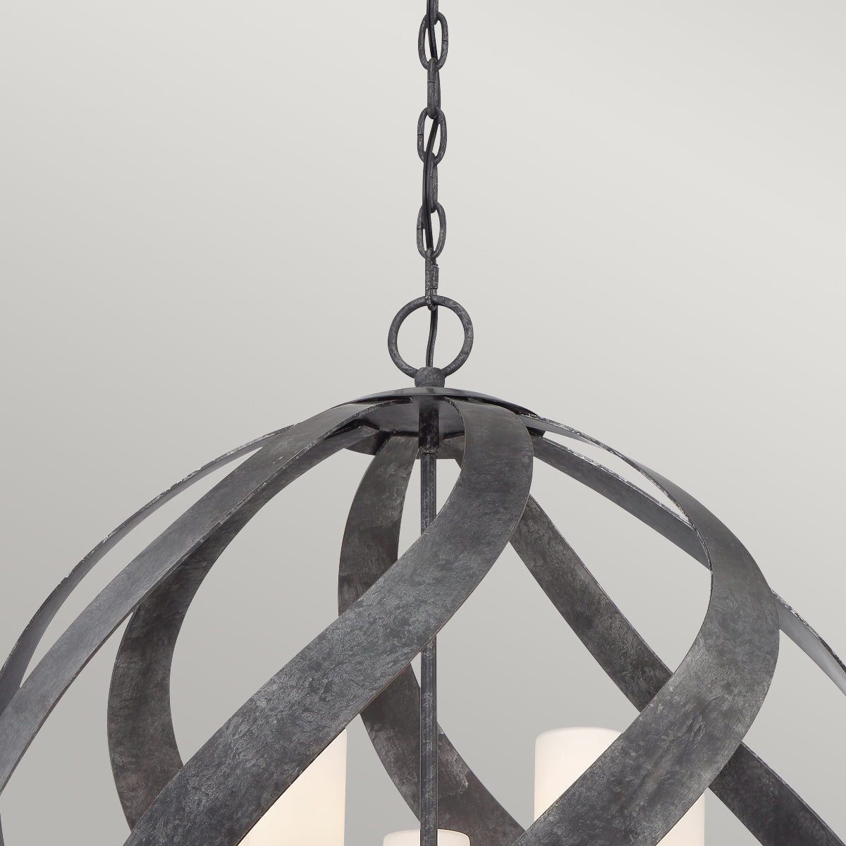 Quintiesse Blacksmith 5 lt Ironwork Indoor/Outdoor Chandelier IP44 – from Amos Lighting + Home
