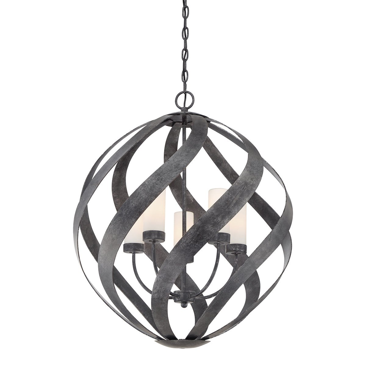 Quintiesse Blacksmith 5 lt Ironwork Indoor/Outdoor Chandelier IP44 – from Amos Lighting + Home