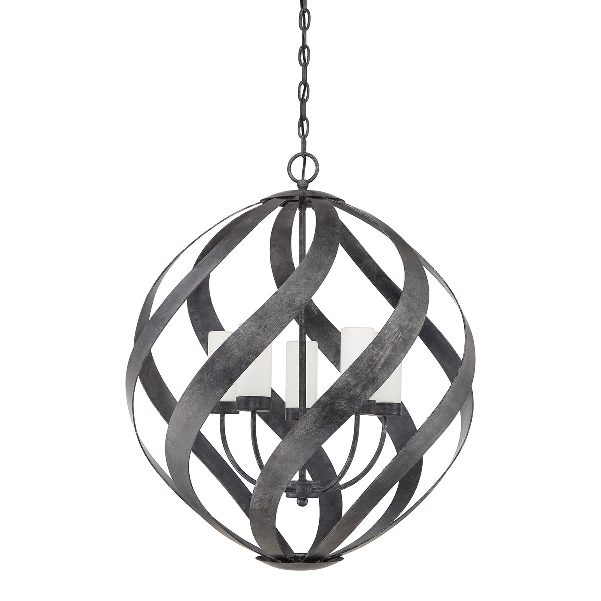 Quintiesse Blacksmith 5 lt Ironwork Indoor/Outdoor Chandelier IP44 – from Amos Lighting + Home