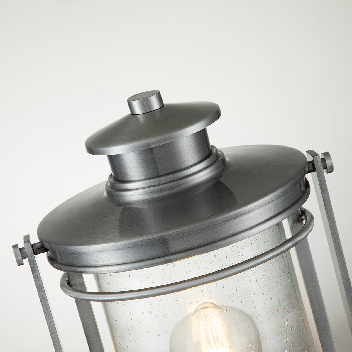 Quintiesse Booker Outdoor Medium Pedestal Lantern Aluminium IP44 – from Amos Lighting + Home
