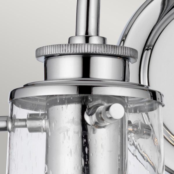 Quintiesse Braelyn 2 Light Wall Light Polished Chrome IP44 – from Amos Lighting + Home