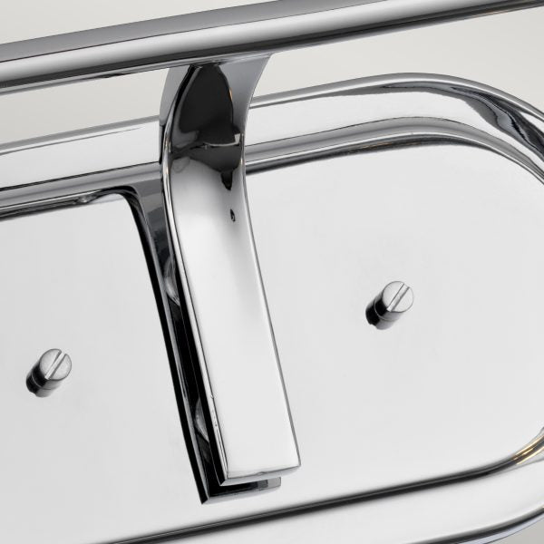 Quintiesse Braelyn 2 Light Wall Light Polished Chrome IP44 – from Amos Lighting + Home