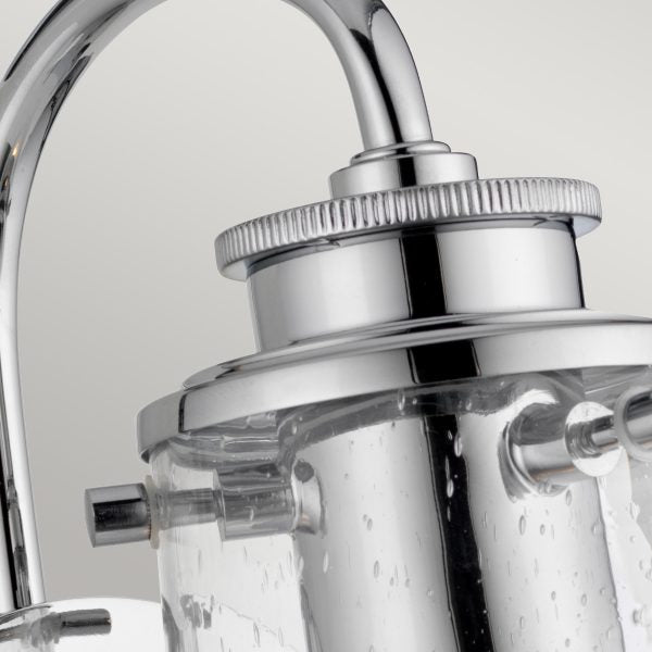 Quintiesse Braelyn Wall Light Polished Chrome IP44 – from Amos Lighting + Home