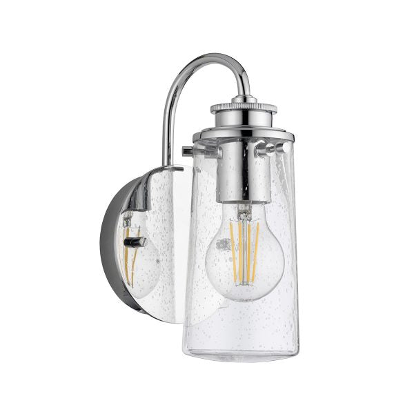 Quintiesse Braelyn Wall Light Polished Chrome IP44 – from Amos Lighting + Home