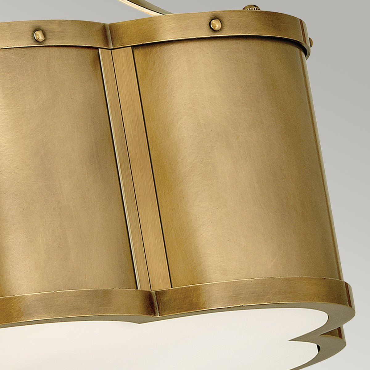 Quintiesse Chance Art Deco Ceiling Light Heritage Brass – from Amos Lighting + Home