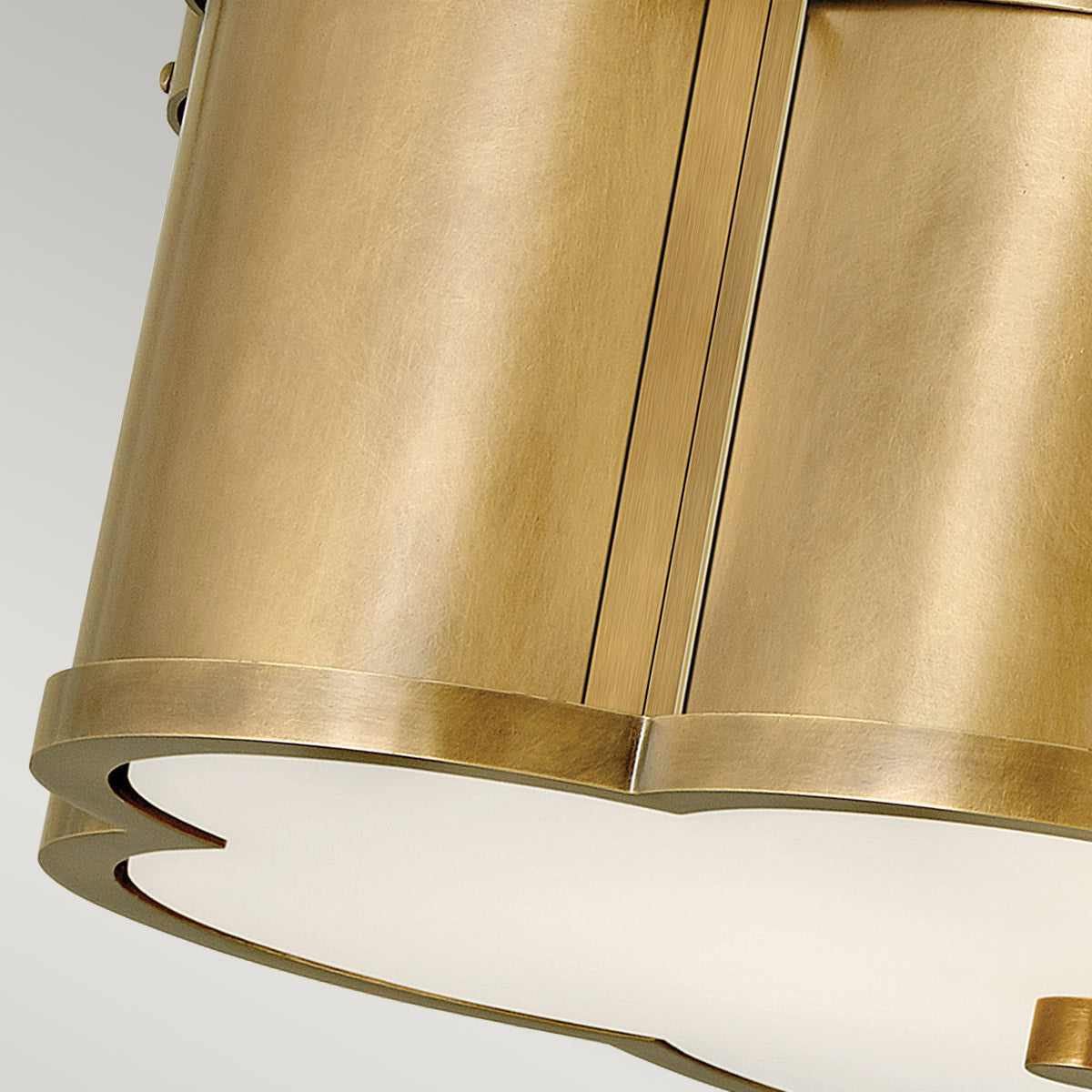 Quintiesse Chance Art Deco Ceiling Light Heritage Brass – from Amos Lighting + Home