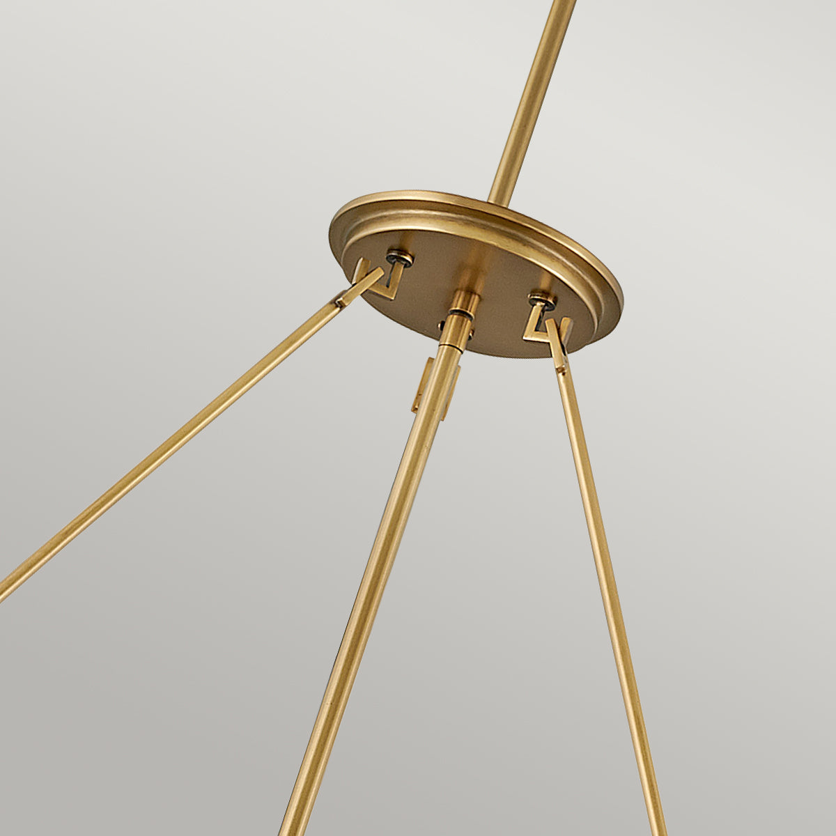 Quintiesse Echelon 8 lt Pendant, Heritage Brass and Faux Alabaster – from Amos Lighting + Home