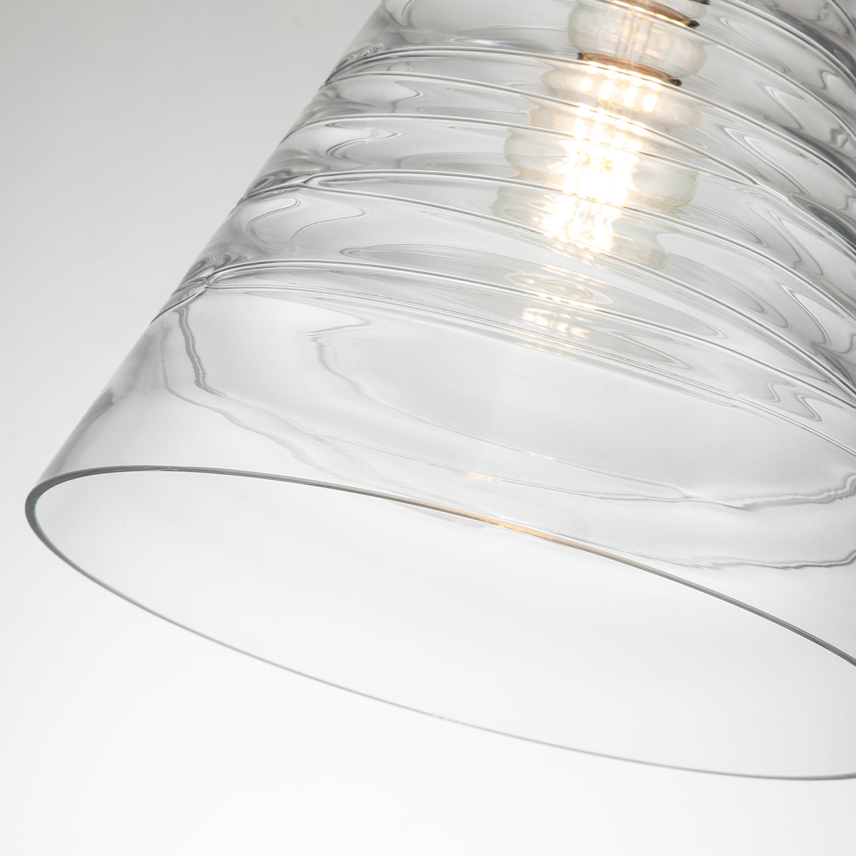 Quintiesse Elmore Single Glass Pendant Polished Chrome – from Amos Lighting + Home