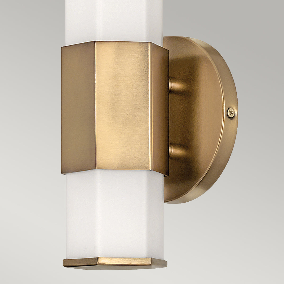 Quintiesse Facet Bathroom Wall Light Heritage Brass – from Amos Lighting + Home