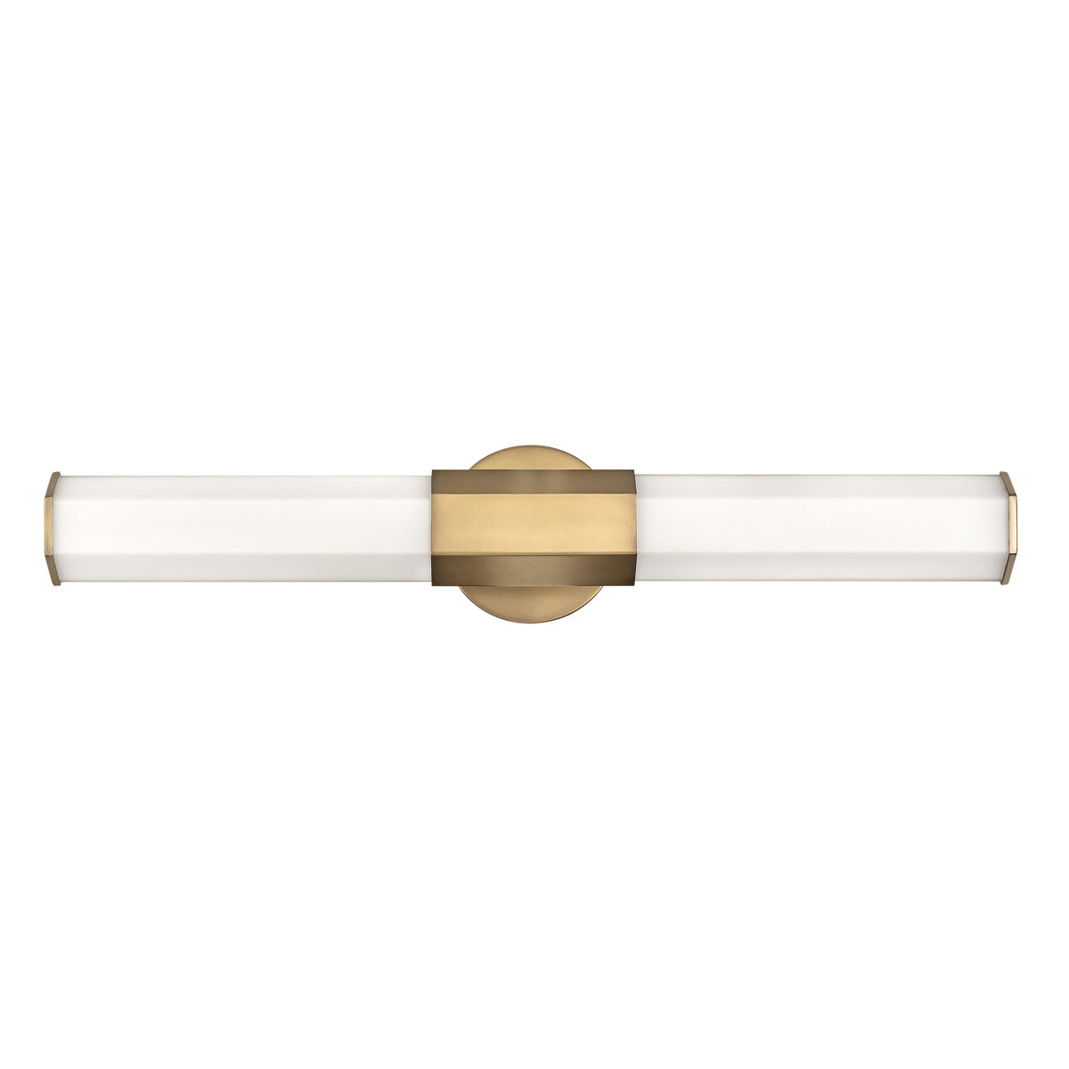 Quintiesse Facet Double Bathroom Wall Light Heritage Brass – from Amos Lighting + Home