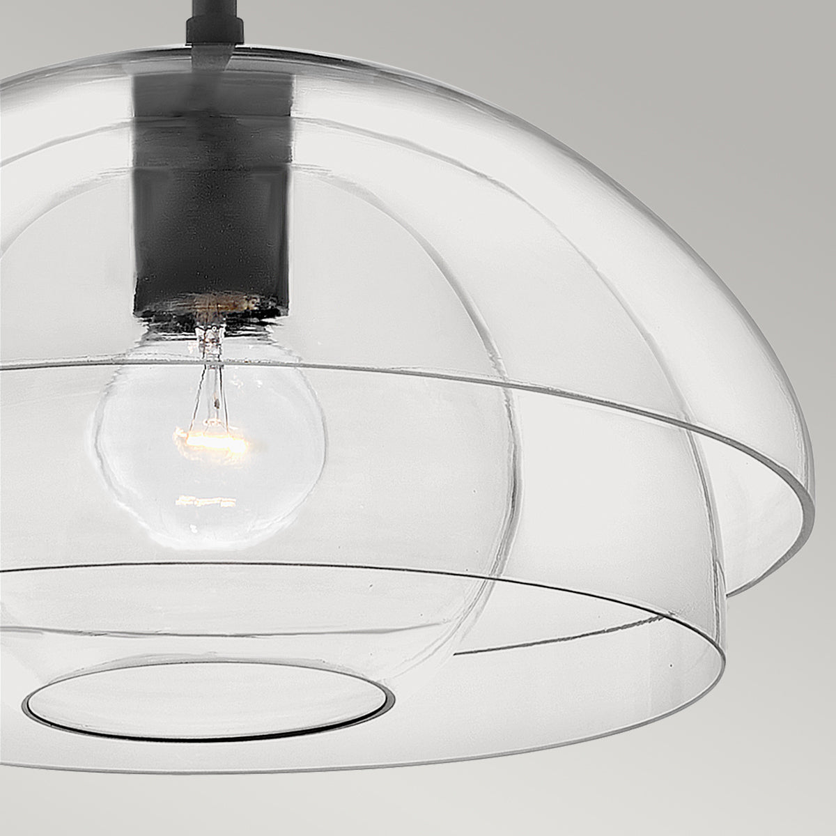 Quintiesse Lotus Single Pendant Black – from Amos Lighting + Home